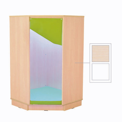 Quadro relax hoekmeubel 72x72x124,2cm - Esdoorn/wit