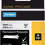 Labeltape Dymo Rhino 18482 polyester 9mmx5.5m zwart op wit