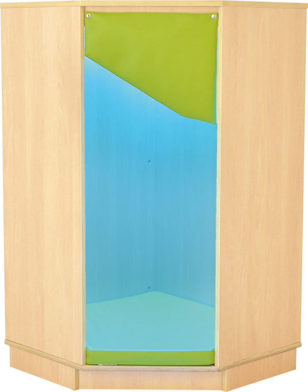 Quadro relax hoekmeubel 72x72x124,2cm - Esdoorn/wit