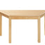 beukenhouten Trapeziumtafel 120x60cm. 46-76cm