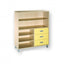 Halfhoge kast met 3 laden
