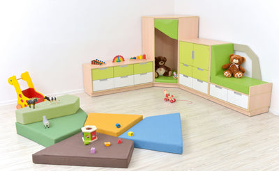 Quadro matras groen, hoogte 15 cm