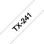 Labeltape Brother P-touch TX-241 18mm zwart op wit