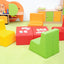 Kleine zachte tafel/poef hoogte 24cm - Rood