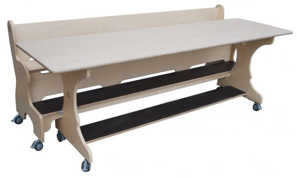 Hoogzit tafel 220x64x73cm - berken