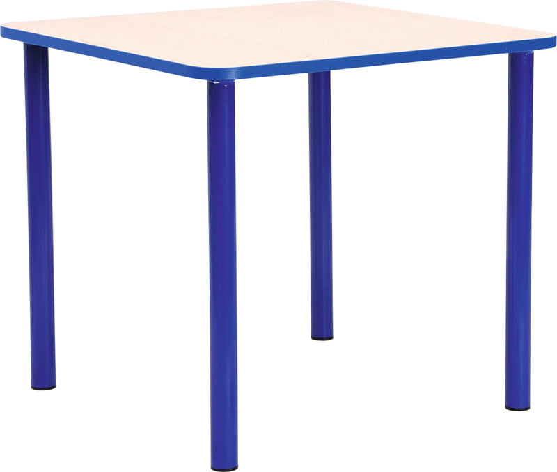 Vierkante Quint-tafel 65 x 65 cm 40-58cm blauw