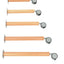 Set van 4 mix poten voor Flexi tafelbladen - hoogte: 46 cm