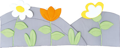 Muur decoratie weide - grijs