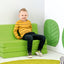 Vouwbare bank afm. 48 x 80 x 49 cm - Groen