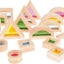 Regenboog bouwstenen 24 stuks