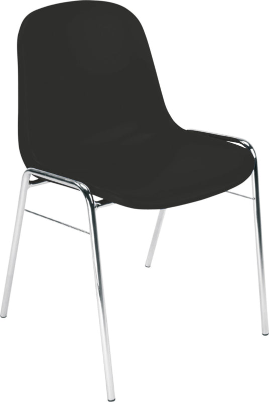 Stoel BETA Chroom, zwart