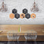 Krijt+ prikbord Securit Hexagon set 7 stuks zwart + 1 marker