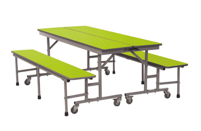 Mobiele tafel- en zitgeheel met 3 toepassingen 180cm
