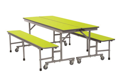 Mobiele tafel- en zitgeheel met 3 toepassingen 240cm