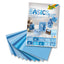 Decoratiepapier: motiefblok BLAUW, 24x34cm, 30 vel