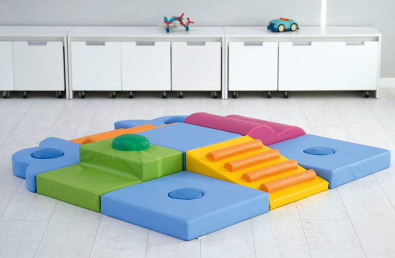 Foam baby hoek 60x20x50cm - Oranje