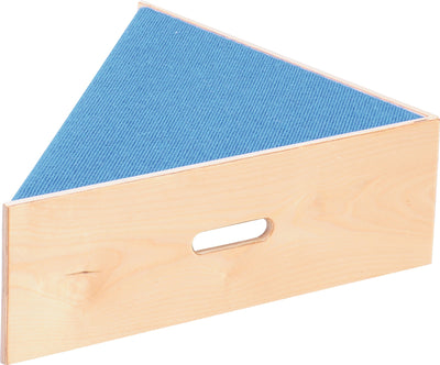 Driehoek platform, hoogte 20 cm, blauw