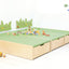 Platform met uitschuifbaar bed