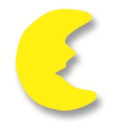 Plakfiguur 400 stuks assorti - Halve maan