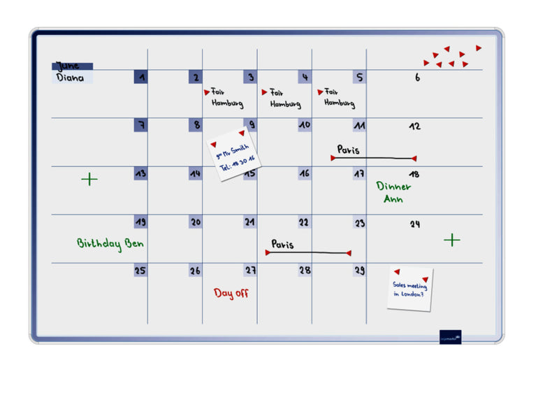 ACCENTS Linear planner - Cool maandplanner 60 x 90 cm