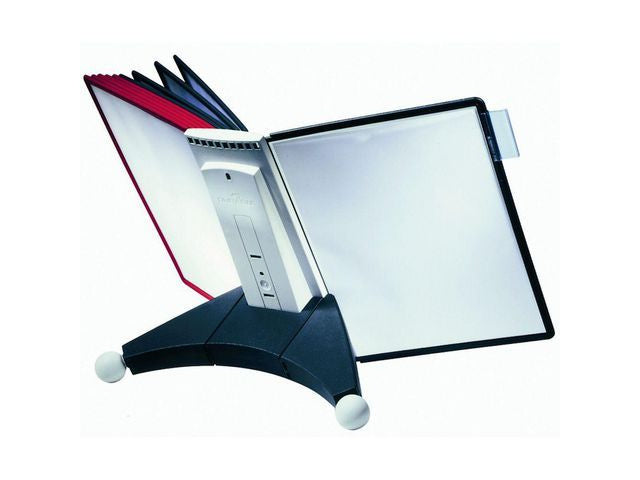 Durable Zichtpaneelhouder SherpaÂ® Display Inclusief 10 zichtpanelen, rood/zwart