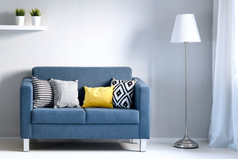 Relax bank marineblauw - vierkante poten