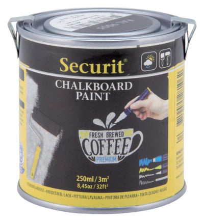 Krijtbord securit acyrlverf waterbasis 250ml zwart