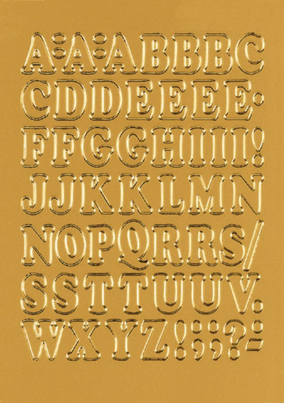 Etiket Herma 4183 12mm letters A-Z goudfolie 50stuks