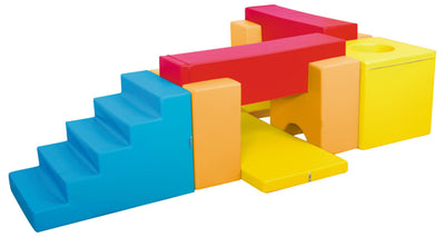 Foam cilinder klein 40x20 cm - Blauw