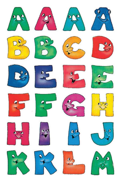 Etiket Herma 4194 28mm letters a-z gezichten 48stuks