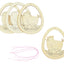 4x Houten hangers 9x11cm - kip
