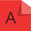 Labeltape Dymo Letratag 91203 plastic 12mm zwart op rood