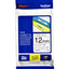 Labeltape Brother P-touch TZE-M31 12mm zwart op mat transparant