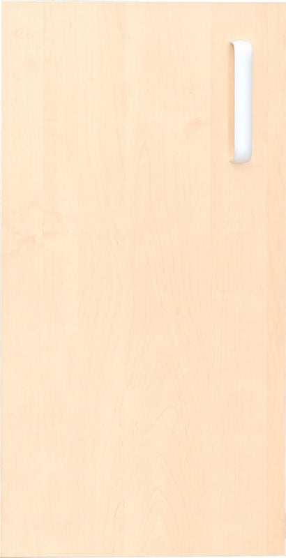 Deur voor smalle kast Flexi en kast M met scheidingswand links - berken