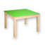 beukenhouten Tafel 80 x 80 cm. 46-76cm