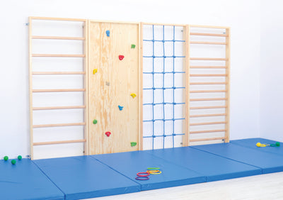 Anti-slip mat afm. 200 x 85 x 8 cm blauw