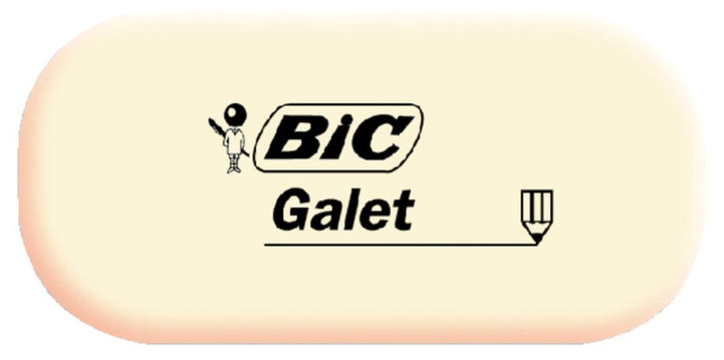 Gum Bic Galet zacht 12 stuks - Wit