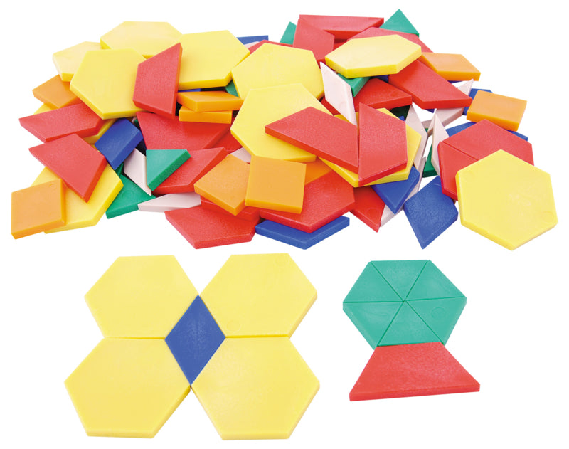 Plastic patroonblokken geovormen