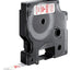 Labeltape Dymo 40915 D1 720700 9mmx7m rood op wit