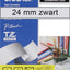 Labeltape Brother P-touch TZE-151 24mm zwart op transparant