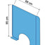 HygiÃ«nescherm Exacompta staand met opening 95x68cm transparant