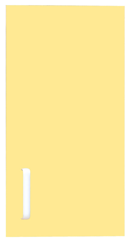 Deur voor smalle opzetkast Flexi rechts - geel