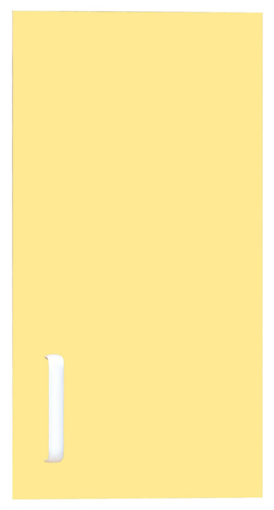 Deur voor smalle opzetkast Flexi rechts - geel