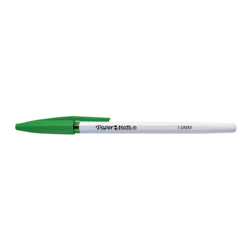 Balpen Paper Mate Entry line 045 1.0mm groen 50 stuks