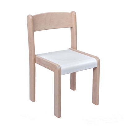 Houten HPL stapelstoel kleur