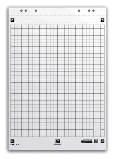 Flipoverpapier Oxford smart 65x98cm. 20 vel ruit 3 pak