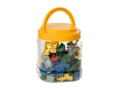 Werkauto's assorti in pot