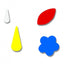 Plakfiguren set (35 stuks) in emmer