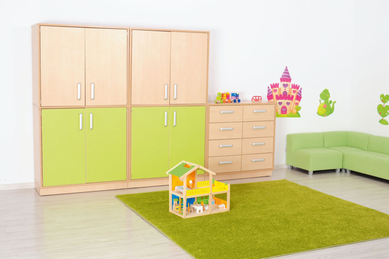 M-kast met laden, met plint