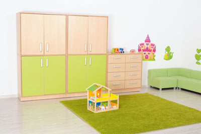 M-kast met laden, met plint